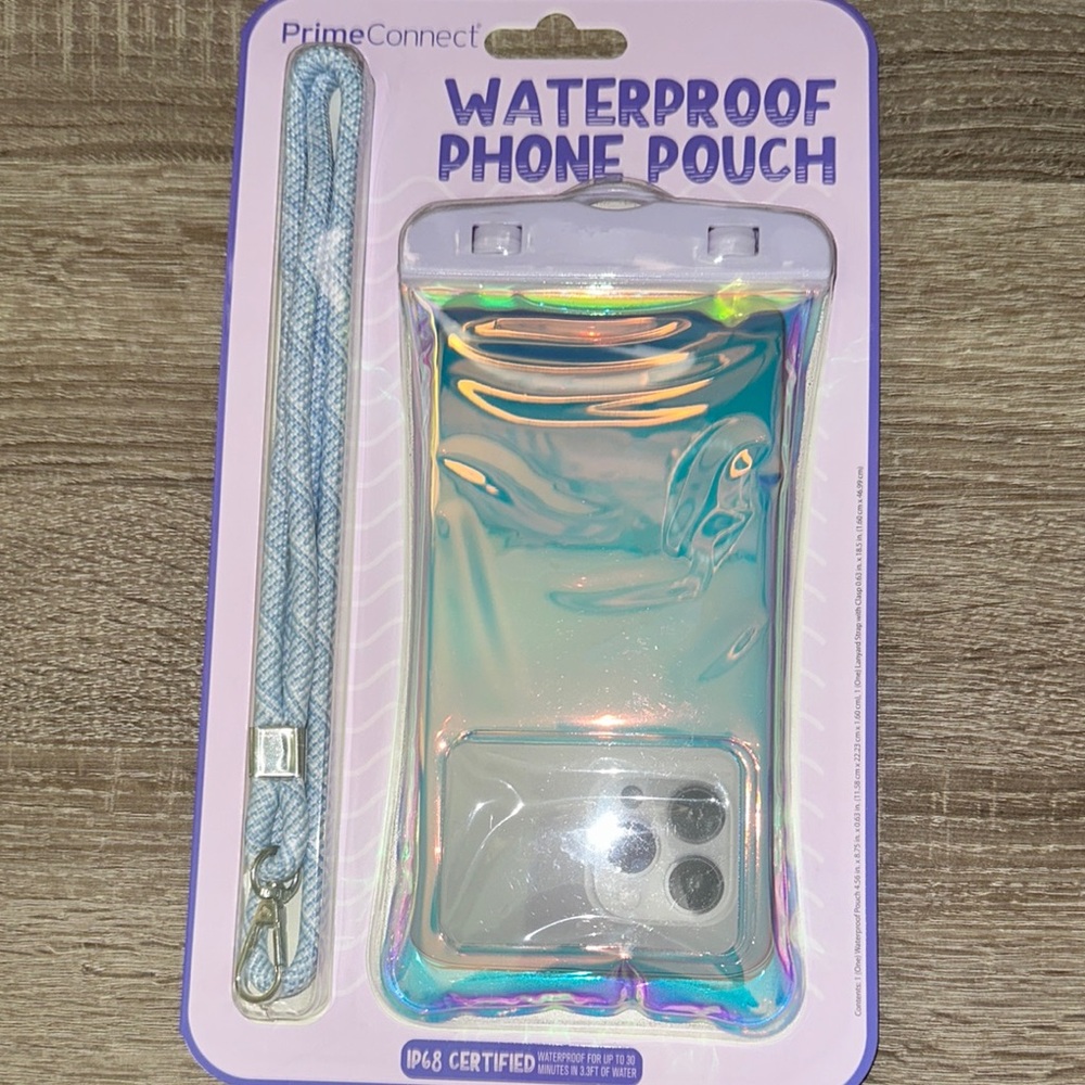 Waterproof Phone Case with Clear Pouch and Secure Lanyard